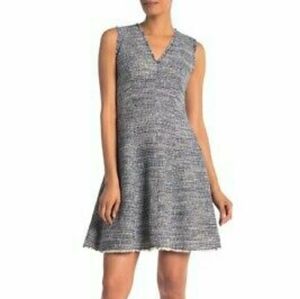 Rebecca Taylor Sleeveless Tweed Dress A-Line Size